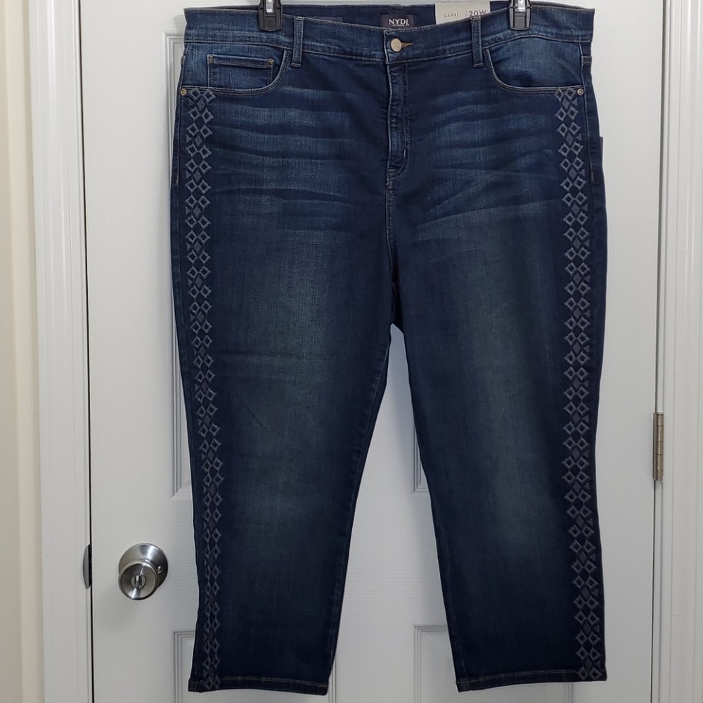 NYDJ Womens Size 20W Alina Capri
